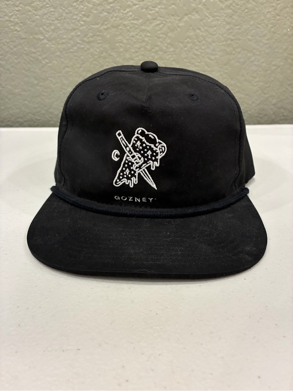 Gozney Pizza Ovens Hat Baseball Cap Tattoo Art 5 Panel A-Frame Snapback Black